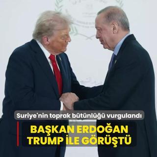 Ba�kan Erdo�an, Trump ile g�r��t�