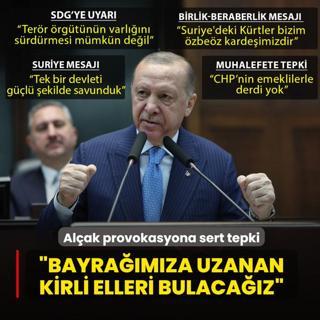 Ba�kan Erdo�an'dan Nusaybin'deki al�ak provokasyona tepki: Bayra��m�za uzanan kirli elleri bulaca��z