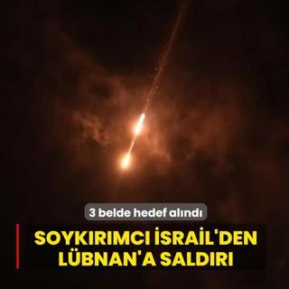 Soyk�r�mc� �srail'den L�bnan'a hava sald�r�s�... 3 belde hedef al�nd�