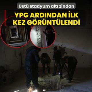 �st� stadyum alt� zindan! YPG ard�ndan ilk kez g�r�nt�lendi