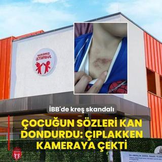 �BB'de kre� skandal�! Ma�dur �ocu�un s�zleri kan dondurdu: ��plakken kameraya �ekti