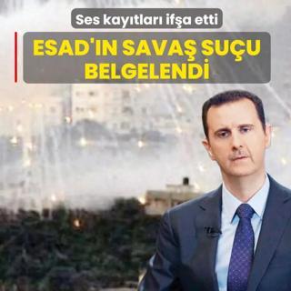 Ses kay�tlar� if�a etti: Esad'�n sava� su�u belgelendi