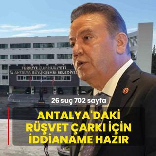 26 su� 702 sayfa... Antalya'daki r��vet �ark� i�in iddianame haz�r