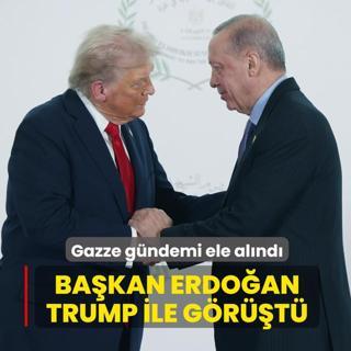 Ba�kan Erdo�an, Trump ile g�r��t�
