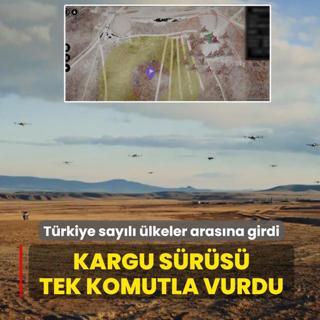 T�rkiye say�l� �lkeler aras�na girdi: KARGU s�r�s� tek komutla vurdu