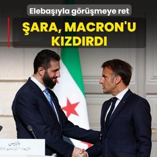 Eleba��yla g�r��meye ret! �ara, Macron'u k�zd�rd�