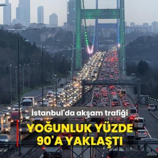 �stanbul'da ak�am trafi�i... Yo�unluk y�zde 90'a yakla�t�