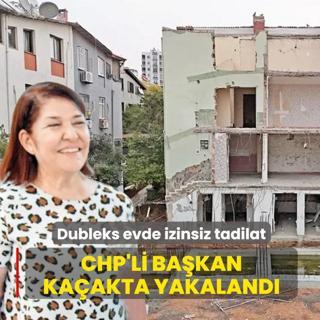 CHP'li ba�kan ka�akta yakaland�
