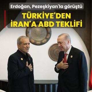 T�rkiye'den �ran'a ABD teklifi! Ba�kan Erdo�an, Peze�kiyan'la g�r��t�