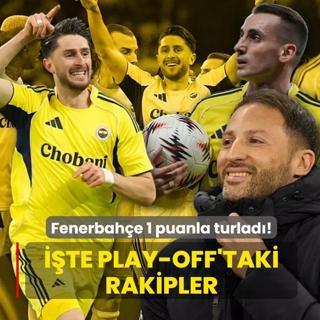 Fenerbah�e 1 puanla turlad�! ��te play-off'taki rakipler