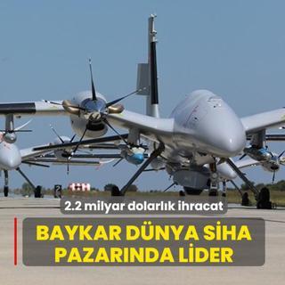 Tam 2.2 milyar dolarl�k ihracat! Baykar D�nya S�HA pazar�nda lider