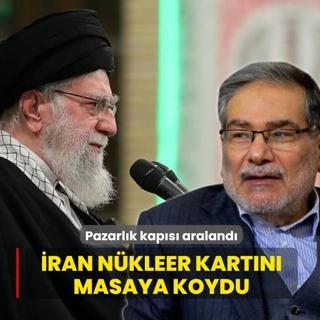 Pazarl�k kap�s� araland�! �ran n�kleer kart�n� masaya koydu