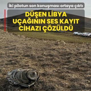 D��en Libya u�a��n�n ses kay�t cihaz� ��z�ld�! �ki pilotun son konu�mas� ortaya ��kt�