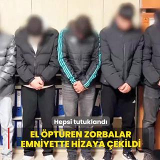 El �pt�ren zorbalar emniyette hizaya �ekildi