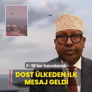 F-16'lar havaland�... Dost �lkeden ilk mesaj geldi