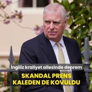 �ngiliz kraliyet ailesinde deprem! Skandal prens kaleden de kovuldu