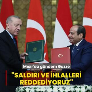 M�s�r'da g�ndem Gazze... �Sald�r� ve ihlalleri reddediyoruz�