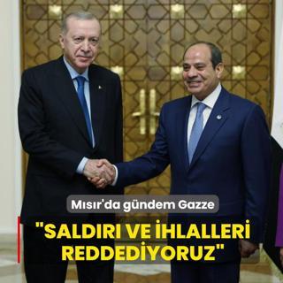 M�s�r'da g�ndem Gazze... �Sald�r� ve ihlalleri reddediyoruz�