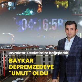Baykar depremzedeye �umut� oldu! Sel�uk Bayraktar: Devletimize ba���lad�k