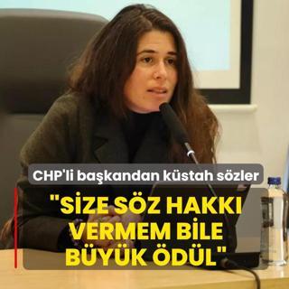 �e�me Belediye Ba�kan� Lal Denizli'den k�stah s�zler: Size s�z hakk� vermem bile b�y�k �d�l