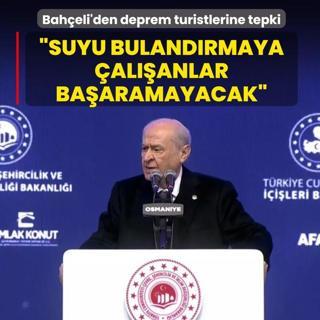Bah�eli'den deprem turistlerine sert tepki: Suyu buland�rmaya �al��anlar ba�aramayacak
