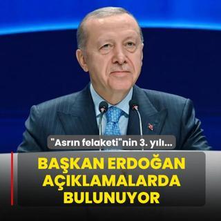 �Asr�n felaketi�nin 3. y�l�... Ba�kan Erdo�an a��klamalarda bulunuyor
