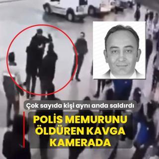 Polis memurunu �ld�ren kavga kamerada: �ok say�da ki�i ayn� anda sald�rd�