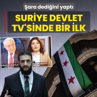 �ara dedi�ini yapt�! Suriye devlet televizyonunda bir ilk
