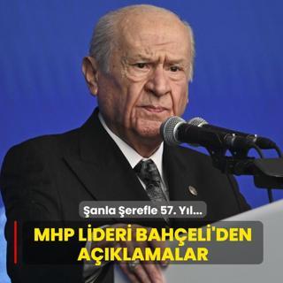 #CANLI �anla �erefle 57. Y�l... MHP Lideri Bah�eli a��klamalarda bulunuyor