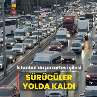 �stanbul'da pazartesi �ilesi! S�r�c�ler yolda kald�