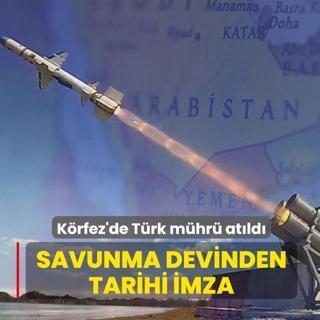 K�rfez'de T�rk m�hr� at�ld�! Savunma devinden tarihi imza