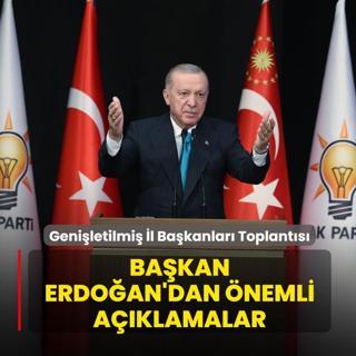 AK Parti Geni�letilmi� �l Ba�kanlar� Toplant�s�... Ba�kan Erdo�an'dan �nemli a��klamalar
