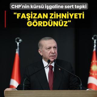 Ba�kan Erdo�an'dan TBMM'deki provokasyona tepki: CHP'nin fa�izan zihniyetini g�rd�n�z