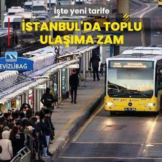 �stanbul'da toplu ta��maya y�zde 20 zam yap�ld�
