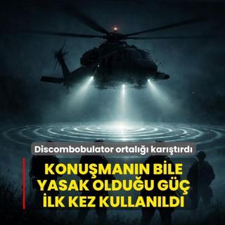 Konu�man�n bile yasak oldu�u g�� ilk kez kullan�ld�: Discombobulator ortal��� kar��t�rd�