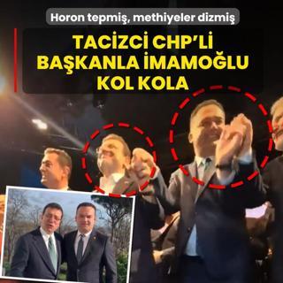 Tacizci CHP'li ba�kanla �mamo�lu kol kola! Horon tepmi�, methiyeler dizmi�