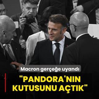Macron ger�e�e uyand�: Pandora'n�n kutusunu a�t�k