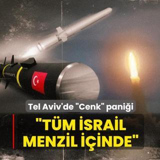 Tel Aviv'de �Cenk� pani�i: T�m �srail menzil i�inde
