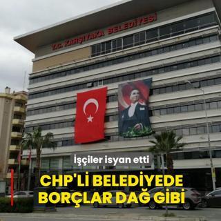 CHP'li belediyede bor�lar da� gibi... ���iler isyan etti