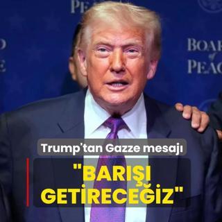 Trump'tan Gazze mesaj�... �Bar��� getirece�iz�