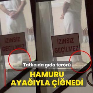 Tatl�c�da g�da ter�r�! Hamuru aya��yla �i�nedi