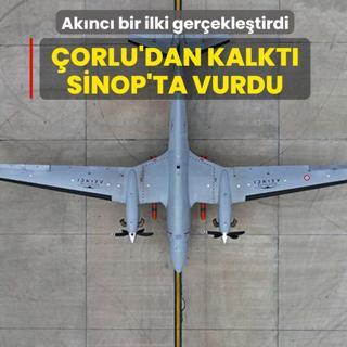 �orlu'dan havaland� Sinop'ta vurdu! Bayraktar Ak�nc� bir ilki ger�ekle�tirdi