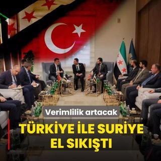 T�rkiye ile Suriye el s�k��t�! �am g�venlik personelinin verimlili�i artacak