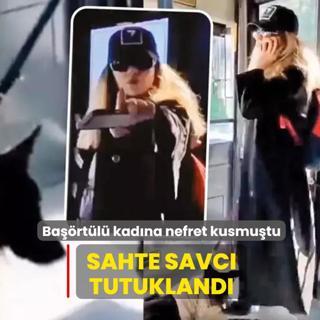 K�pek bahanesiyle ba��rt�l� kad�na nefret kusmu�tu... Sahte savc� tutukland�