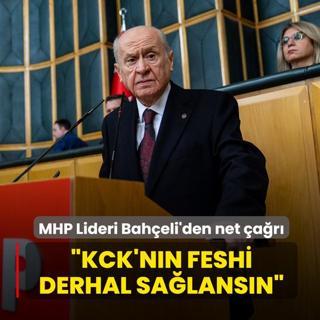 MHP Lideri Bah�eli'den net �a�r�: KCK'n�n feshi derhal sa�lanmal�