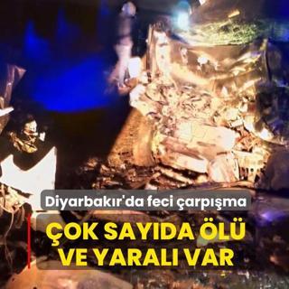 Diyarbak�r'da feci �arp��ma: �ok say�da �l� ve yaral� var