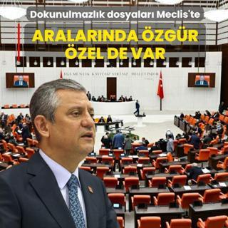 Dokunulmazl�k dosyalar� Meclis'te... Aralar�nda �zg�r �zel de var