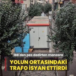 �BB'den pes dedirten manzara: Yolun ortas�ndaki trafo isyan ettirdi