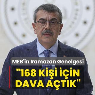 Bakan Tekin'den �bildiri� a��klamas�: 168 ki�i i�in dava a�t�k