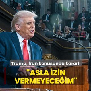 Trump, �ran konusunda kararl�: Asla izin vermeyece�im